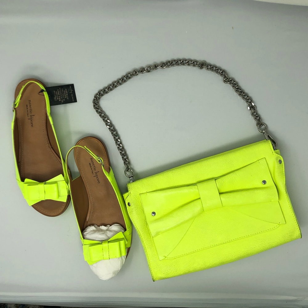 NANETTE LEPORE | NWT Neon Shoes & Purse Set - Picture 2 of 6